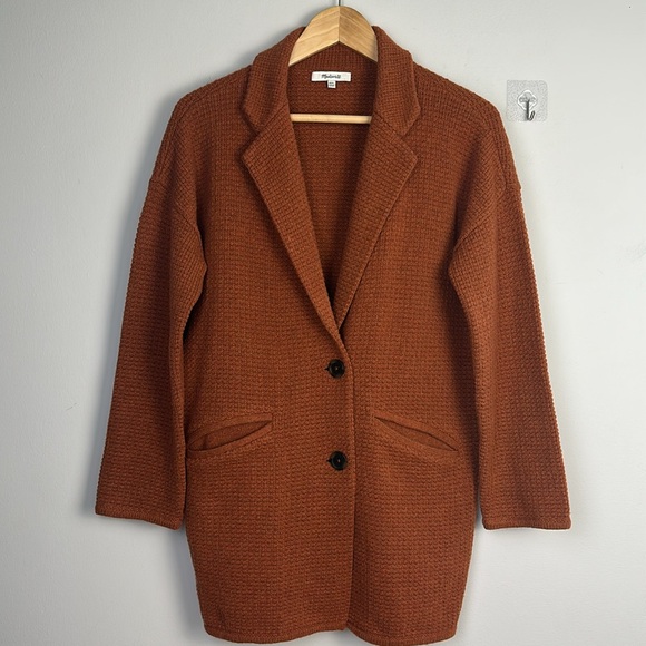 Madewell Rust Textured Coat - Picture 12 of 16